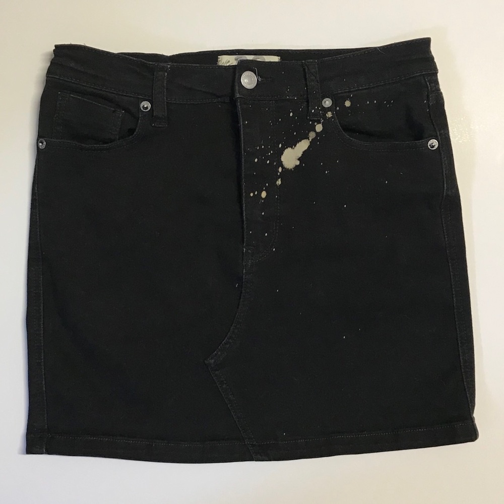 We The Free People Black Stretch Mini Skirt 28